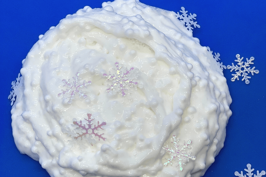 Snow Slime | DIY Winter Sensory Activity